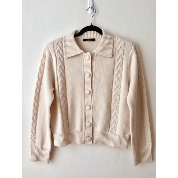 TWINSET Sweaters - Twinset Wool Cardigan Sweater Ivory Women's Medium